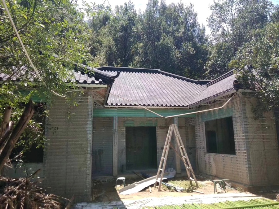 四川省攀枝花市仁和区避暑农家山庄轻钢房屋项目施工案例