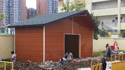 心力集团昆明市官渡区幼儿园工具房施工完成